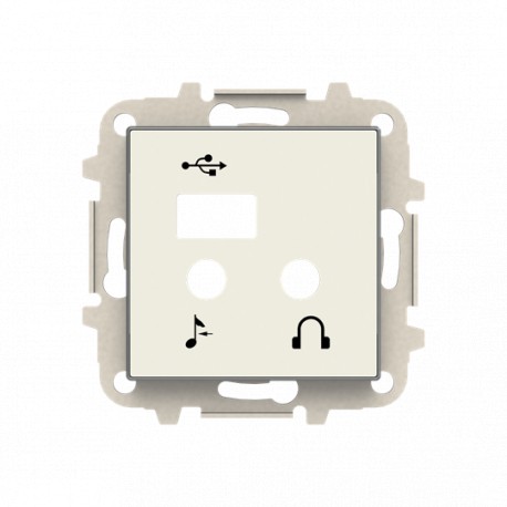 NIESSEN 2CLA856830A1101 2CLA856830A1101 8568.3 BL NIESSEN Tapa módulo entradas/salidas y USB BL